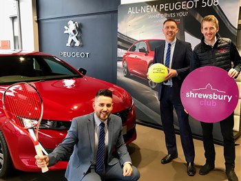 World Tennis Tour tournament attracts continued support of Shropshire car dealership...