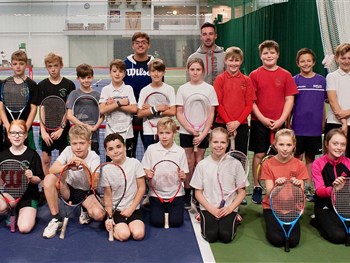 Children take part in special Budgen Motors tennis day for schools at The Shrewsbury...
