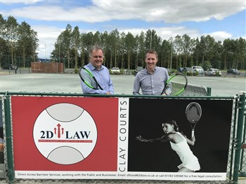 2D Law extend their sponsorship at The Shrewsbury Club.
